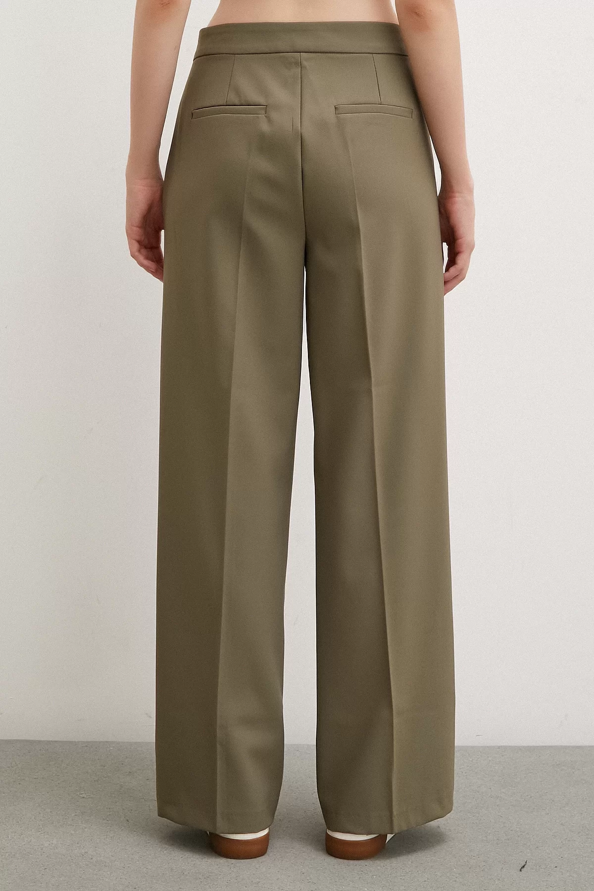 Wide Leg Trousers Khaki