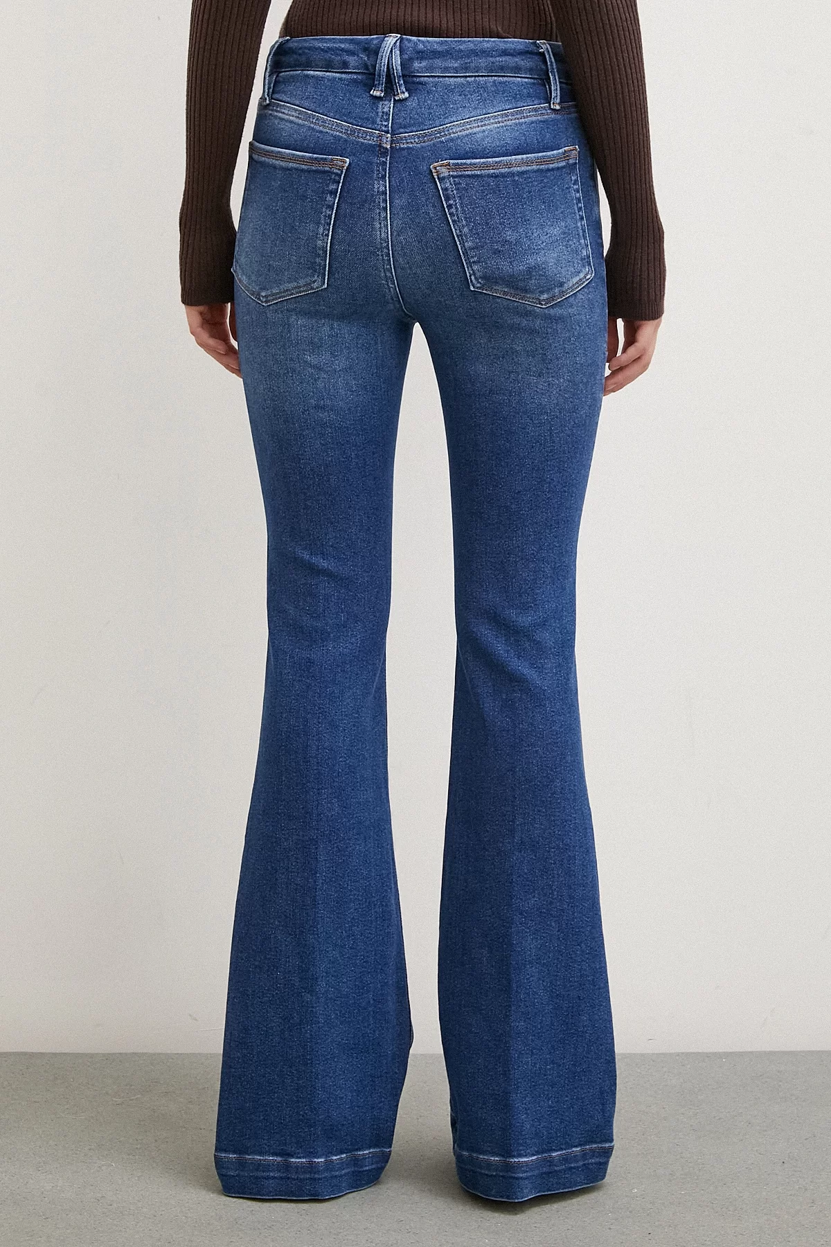 Röhrenjeans mit Lycra Blau