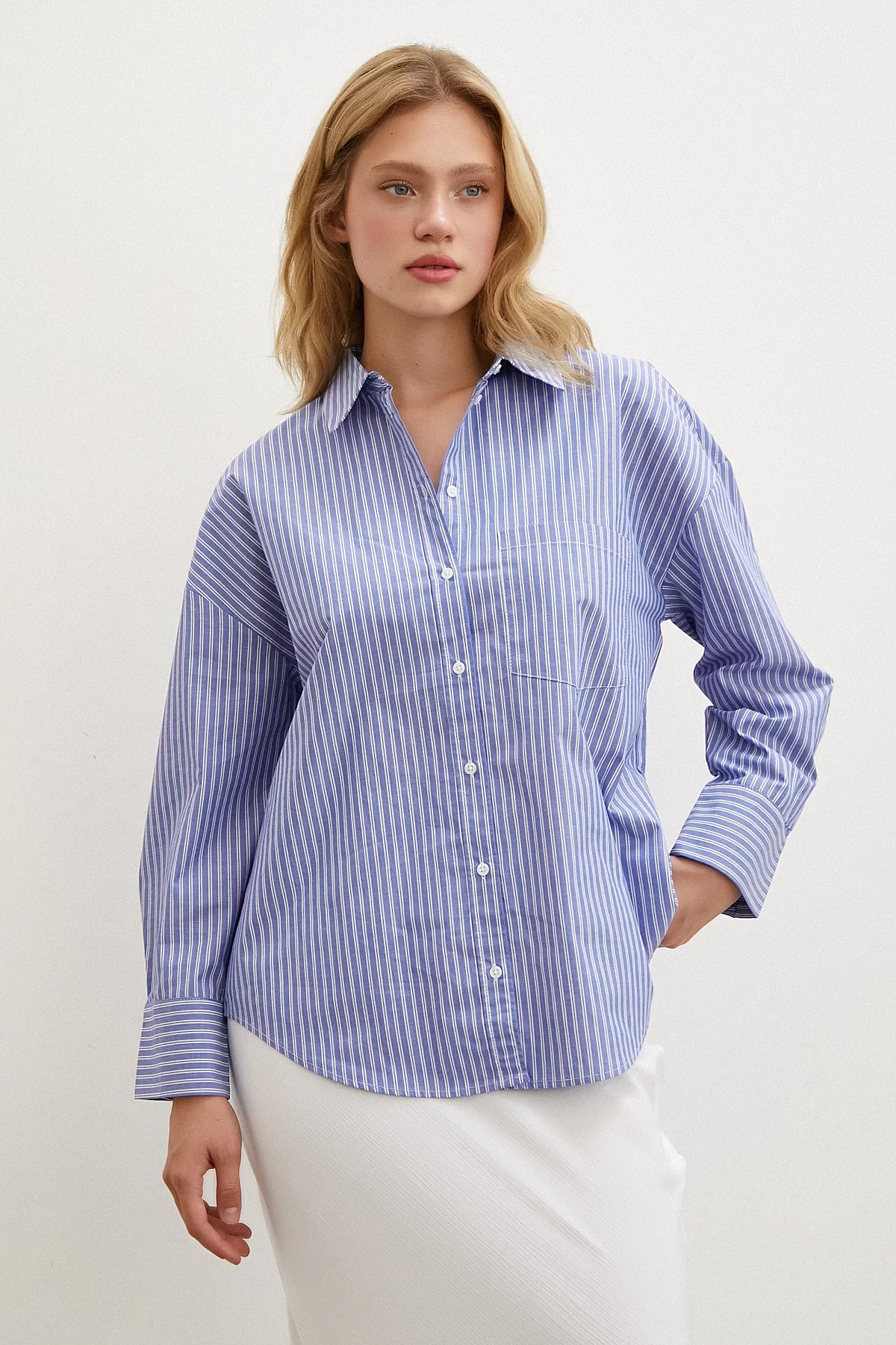 Striped Shirt Blue