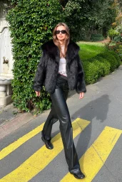 Midi Boy Lolita Kürk Siyah