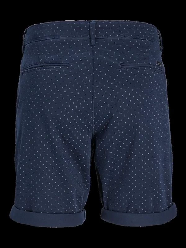 12261618 Puantiye Desenli Büyük Beden Kumaş Short