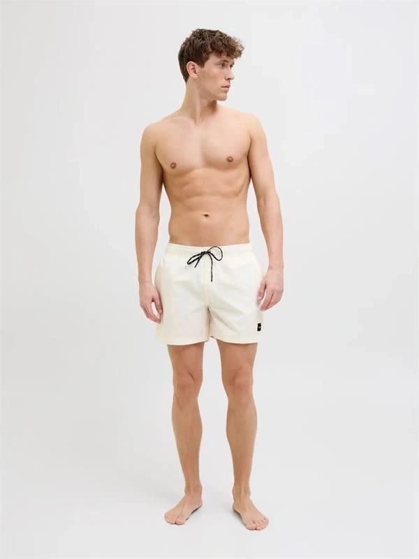 12272776 Hızlı Kuruyan Çift Cepli Erkek Deniz Short Krem