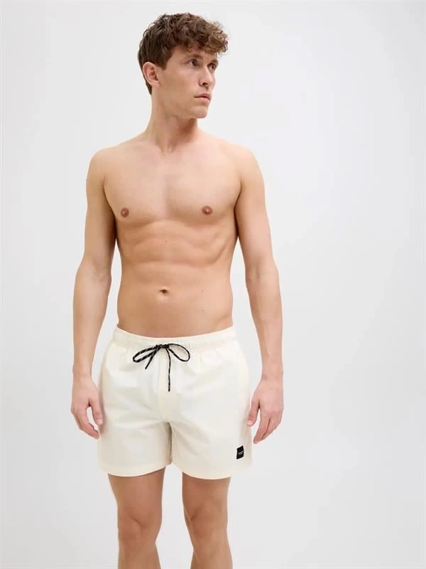 12272776 Hızlı Kuruyan Çift Cepli Erkek Deniz Short Krem