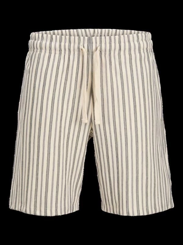 12275412 Beli Lastikli Keten Erkek Short Mavi