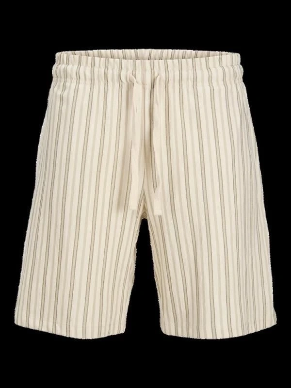 12275412 Beli Lastikli Keten Erkek Short Yeşil