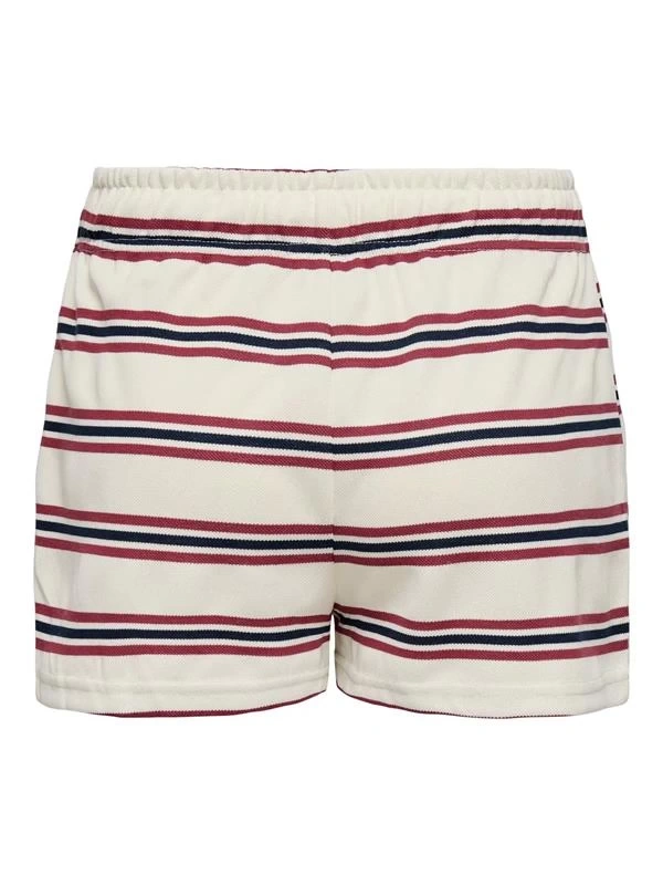 15351928 Beli İp Bağlamalı Kadın Penye Short Bej