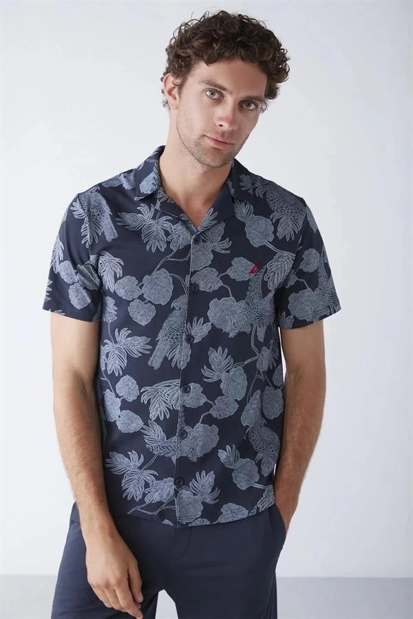 Apaş Yaka İpeksi Salaş Gömlek