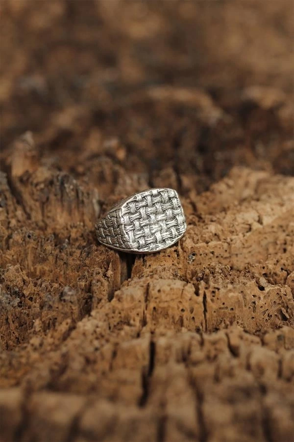 Ayarlanabilir Motifli Erkek Yüzük