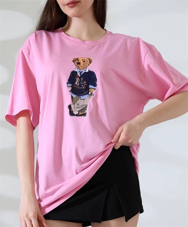 Ayıcıklı Oversize Kadın T-Shirt