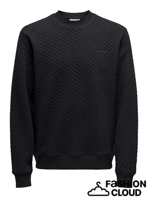 Baklava Desen 2 İplik Erkek Sweat