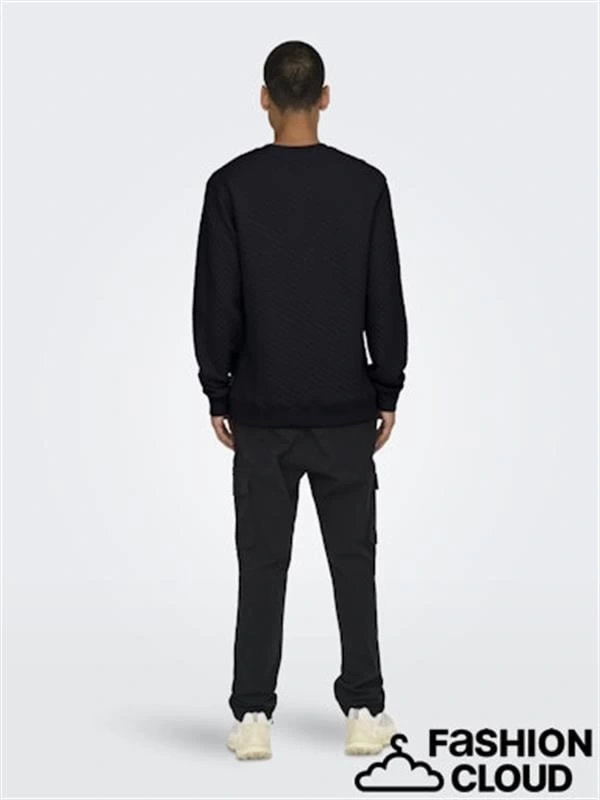 Baklava Desen 2 İplik Erkek Sweat