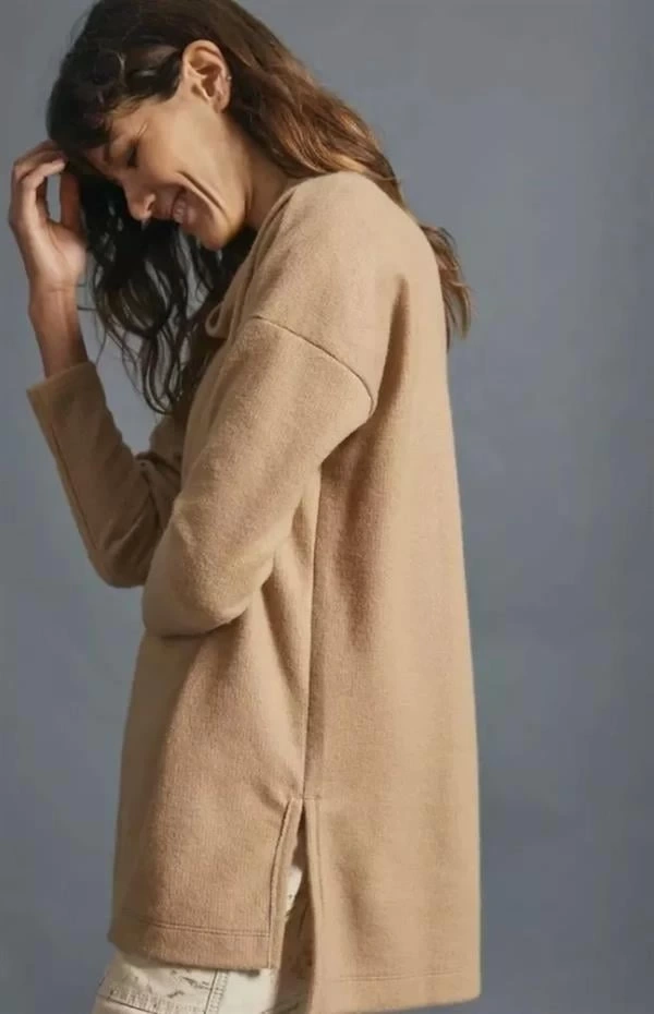 Balıkçı Yaka Fitilli Oversıze Kadın Tunik