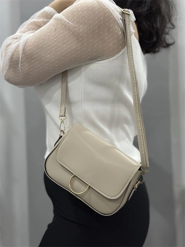 Bej cilt mossi çanta