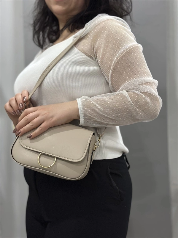 Bej cilt mossi çanta