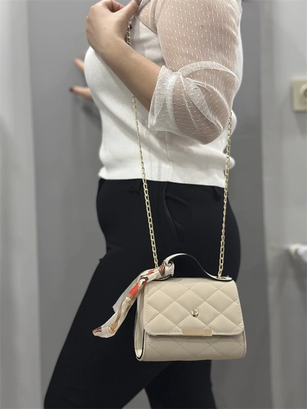 Bej cilt zoje çanta