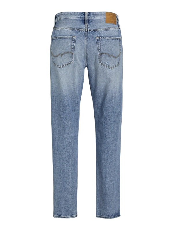 Boru Paça Yırtmaçlı %100 Pamuk Erkek Denim