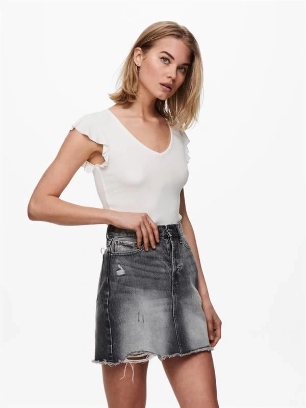 Büzgülü Kol Kadın T-Shirt