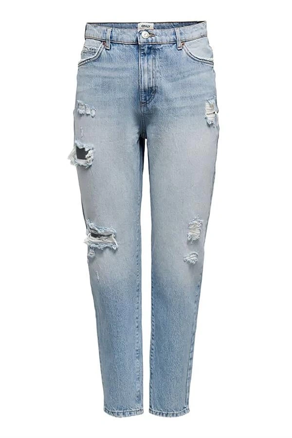 Carrot Fit Yırtık Mom Jean