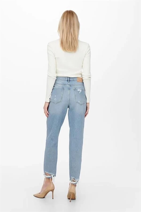 Carrot Fit Yırtık Mom Jean