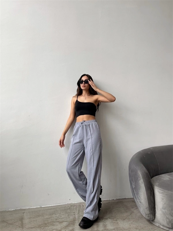 Çımalı Keten Pantolon