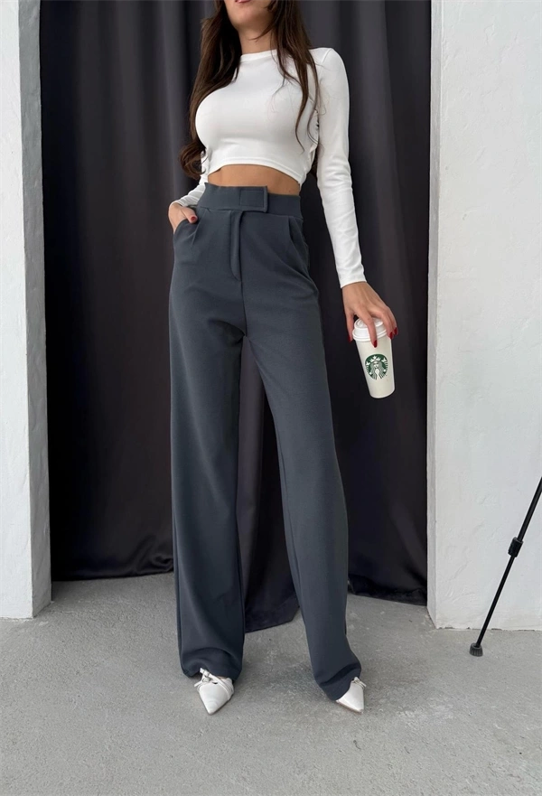 Cırtlı palazzo pantolon