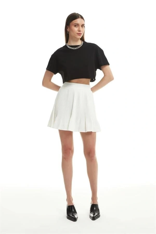 Crop T-Shirt Oversize Beyaz