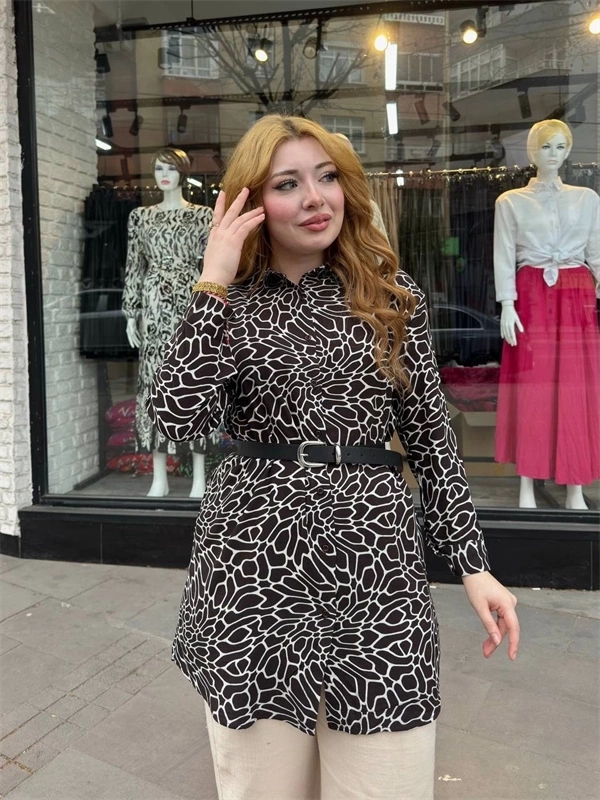 Desenli tunik gömlek