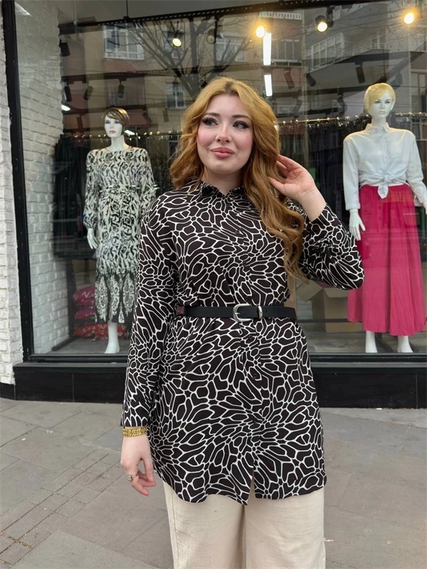 Desenli tunik gömlek