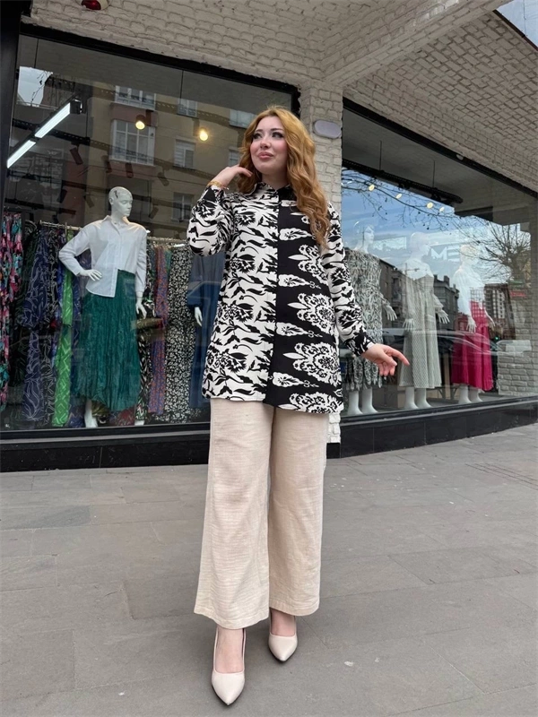 Desenli tunik gömlek