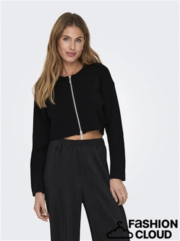 Fermuarlı Oversize Yeni Nesil Kadın Sweat