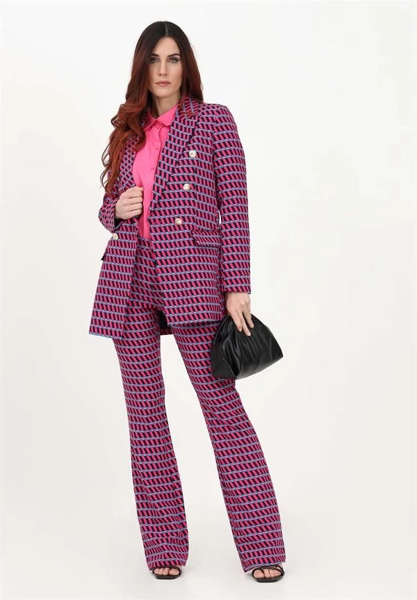 Geometrik Desenli Şık Kadın Pantolonu