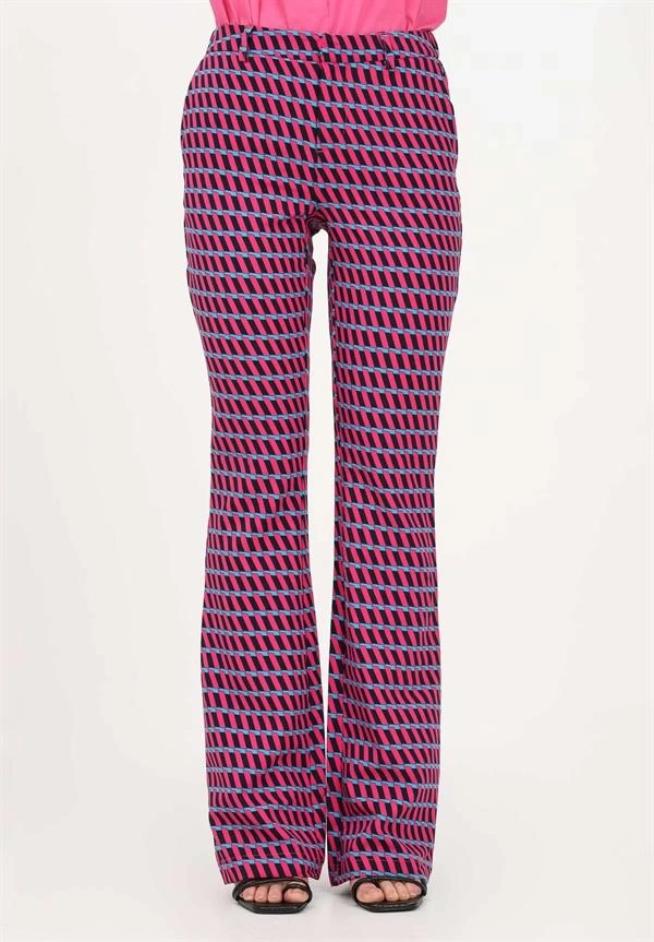 Geometrik Desenli Şık Kadın Pantolonu