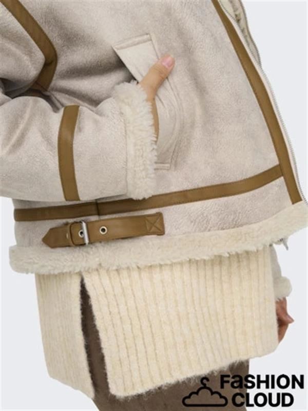 İçi Polar Su Geçirmez Nubuk Kadın Ceket