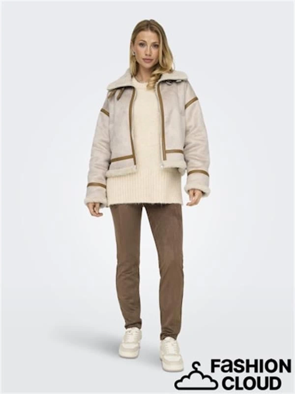 İçi Polar Su Geçirmez Nubuk Kadın Ceket