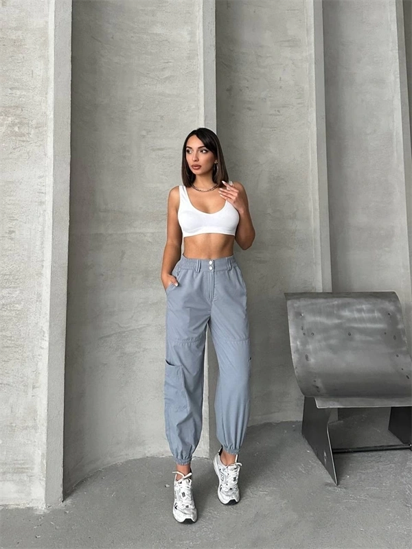 Jogger lastik paça pantolon