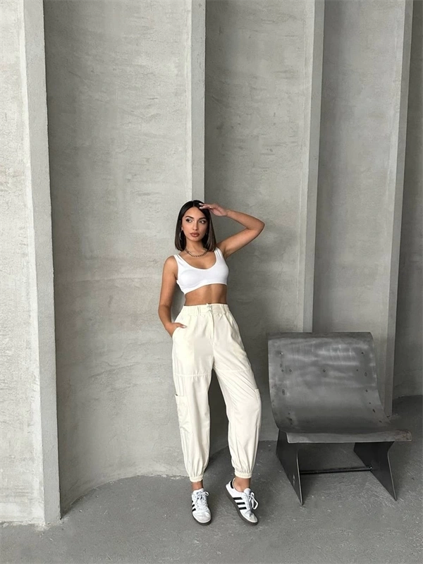 Jogger lastik paça pantolon