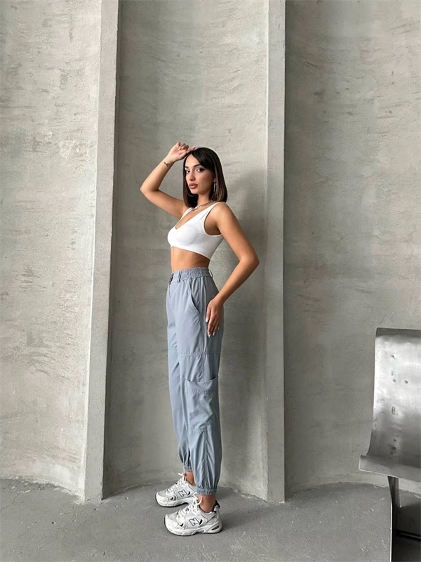 Jogger lastik paça pantolon