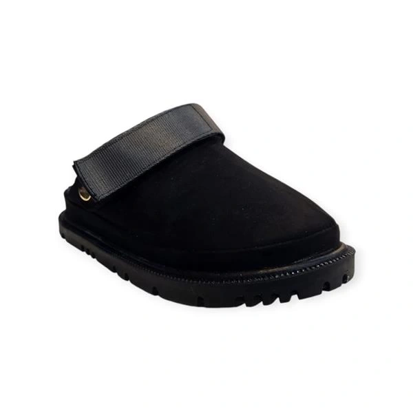 K15503 Cırt Cırtlı Ayarlanabilir Kadın Sandalet Terlik Siyah