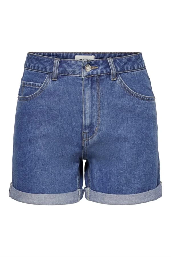 Kadın Onlvega Kot Şort Mom Shorts