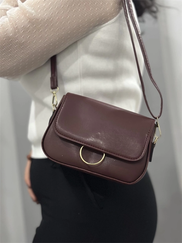 Kahve cilt mossi çanta