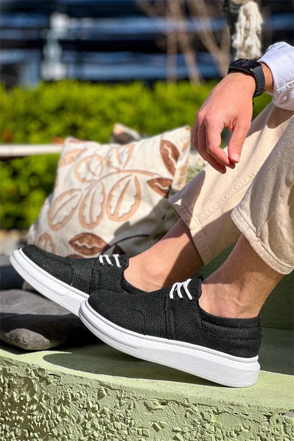 Kb-042  Kuback Bağcıklı Siyah Günlük Erkek Ayakkabı