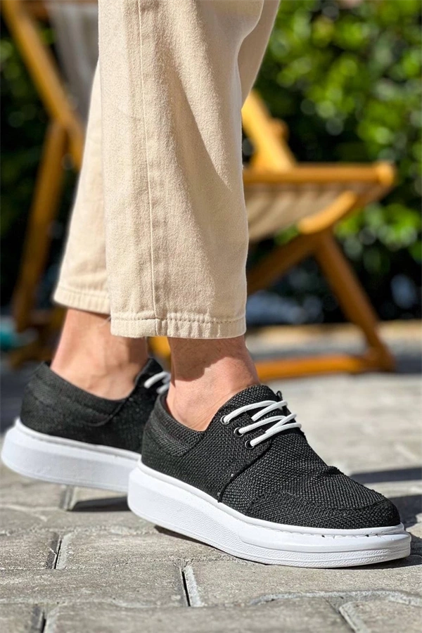 Kb-042  Kuback Bağcıklı Siyah Günlük Erkek Ayakkabı