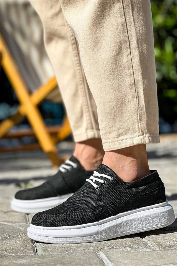 Kb-042  Kuback Bağcıklı Siyah Günlük Erkek Ayakkabı