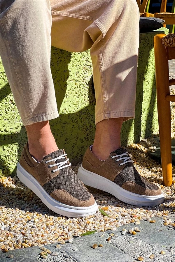 Kb-042  Kuback  Bağcıklı Taba Günlük Erkek Ayakkabı