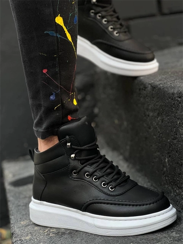 Kb-0994  Kuback  Siyah Cilt  Yüksek Taban  Erkek Bilek Bot