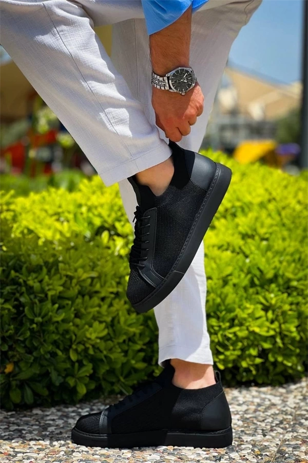 Kb-112  Kuback Siyah Siyah Tabantriko Bağcıklı  Günlük Erkek  Ayakkabı