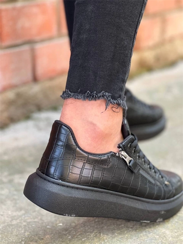 Kb-309  Kuback Kömür Fermuar Ve Bağcıklı  Günlük Erkek  Ayakkabı