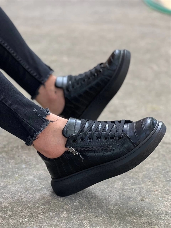 Kb-309  Kuback Kömür Fermuar Ve Bağcıklı  Günlük Erkek  Ayakkabı