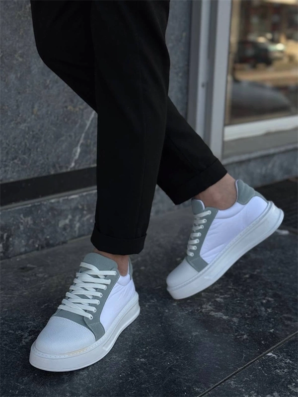 Kb-X46 Kuback Beyaz Bebe Mavi Yüksek Beyaz Taban Günlük Spor Ayakkabı