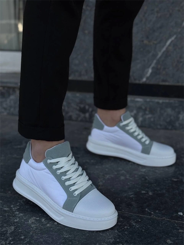 Kb-X46 Kuback Beyaz Bebe Mavi Yüksek Beyaz Taban Günlük Spor Ayakkabı